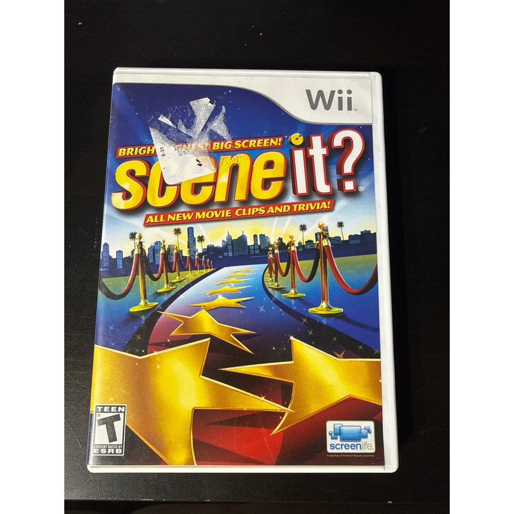 Scene It? Bright Lights! Big Screen! Nintendo Wii Movie Trivia Party Game
